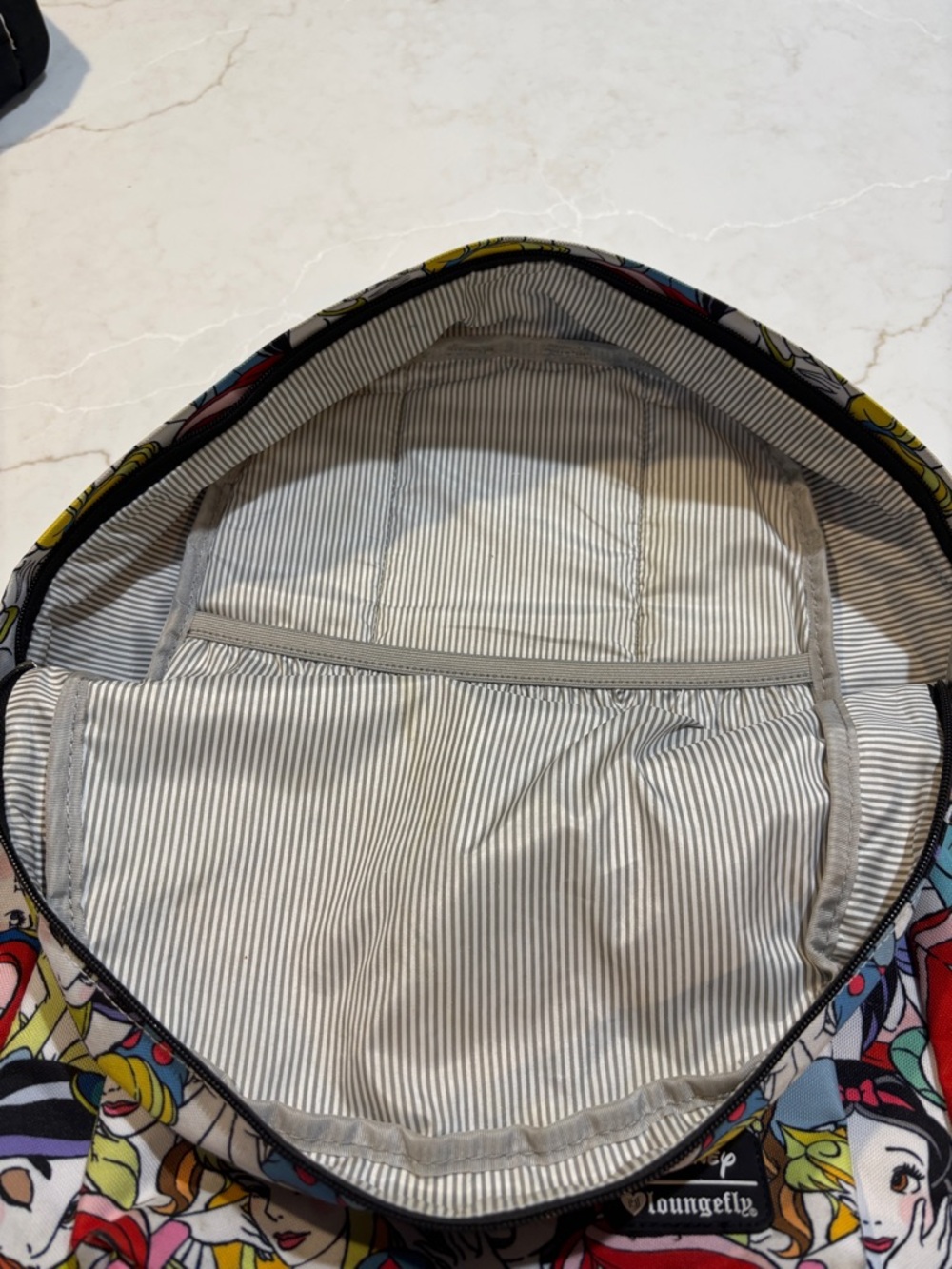 Loungefly Disney Princess Allover Print Multicolor Backpack - Picture 10 of 13